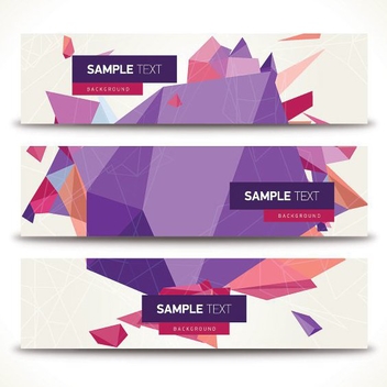 Geometric Banners - Kostenloses vector #205487
