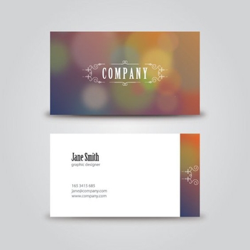 Vintage Business Card - Free vector #206627