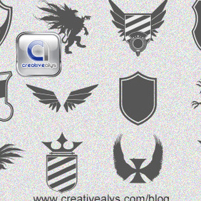 Logo Design Heraldic Elements - vector gratuit #206767 