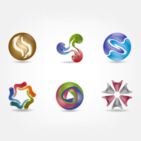 3D Logo Symbols - vector #208467 gratis