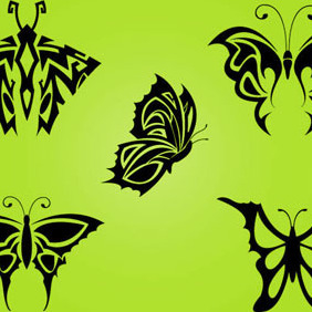 Tribal Butterfly By Vectorvaco.com - vector gratuit #209357 