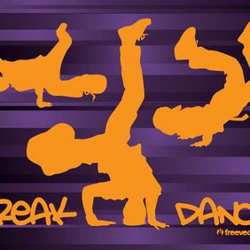 Breakdancing - vector gratuit #210007 