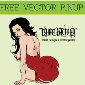 Free Vector Download - Sexy Pin-up Girl - vector #210347 gratis