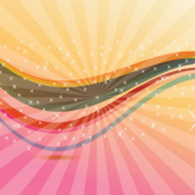 Colored Waves Abstract Free Illustration - vector #211317 gratis