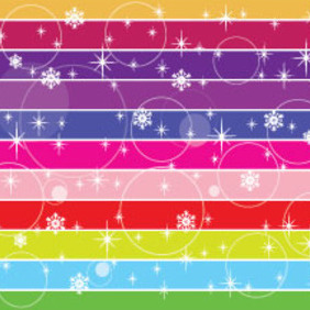 Multi Lined Colored Snow Vector - vector #211667 gratis