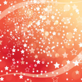 Orange Stars Abstract New Year Vector - бесплатный vector #211727