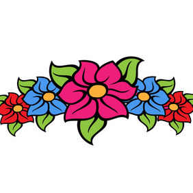 Floral Armband Vector - Free vector #212517