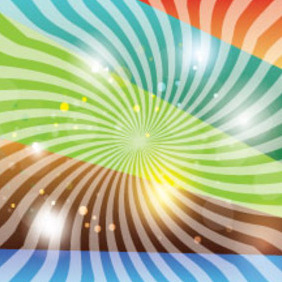 Abstract Hunderd Line Colored Vector - Free vector #212597