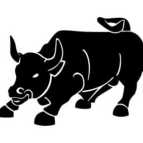 Black Bull Vector - Kostenloses vector #213057