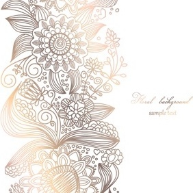 Light Floral Background - Kostenloses vector #213187