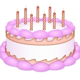 Birthday Cake - Free vector #213357