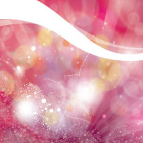 Abstract Pink Vector With Colored Transparent Bubbles - Free vector #213917