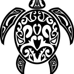 Turtle Tattoo Free Vector - vector #214867 gratis