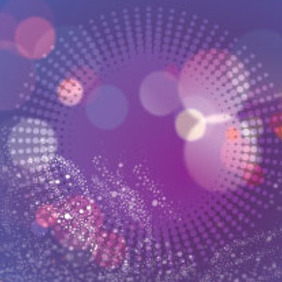 Abstract White Circle In Blue Purple Vector - vector #215227 gratis