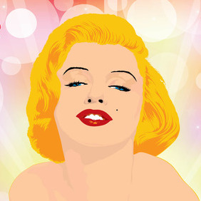 Marilyn Monroe - Free vector #215397