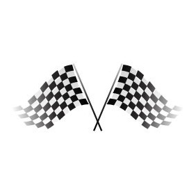 Checkered Vector Flags - vector gratuit #215627 