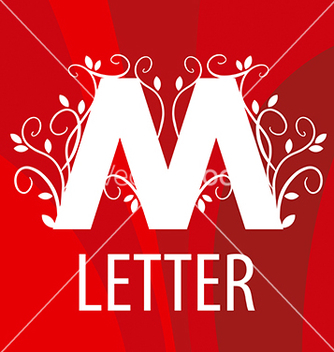 Free logo the letter m with vegetable patterns vector - Free vector #215887