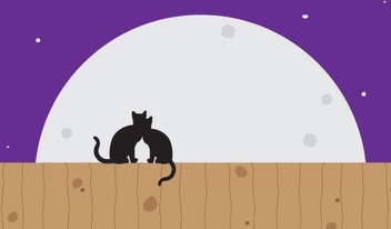 Moon Cats - Kostenloses vector #216197