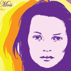 Kate Moss Vector - Free vector #216547