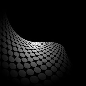 Abstract Black Background With Grey Dots - Free vector #216847