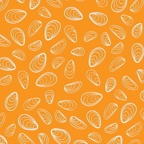 Abstract Curly Seashell Background - vector gratuit #218297 