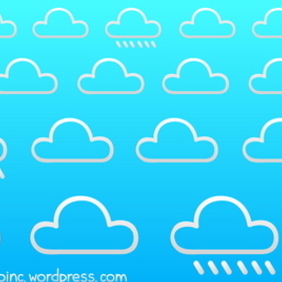 Cloudy Background 1 - vector #218567 gratis
