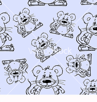 Free beautiful pattern with mouse vector - Kostenloses vector #219247