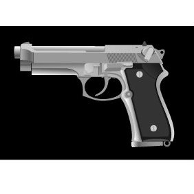 Handgun Vector Image - бесплатный vector #220417