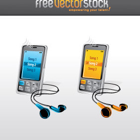 Music Phones - vector gratuit #221537 