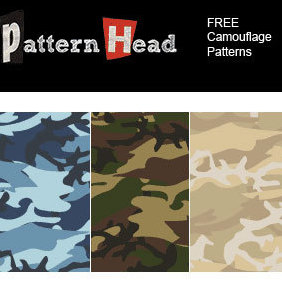Free Seamless Camouflage Patterns - vector gratuit #221887 