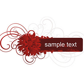 Red Banner - Free vector #221977