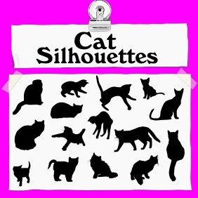 Cat Silhouettes - vector gratuit #222477 