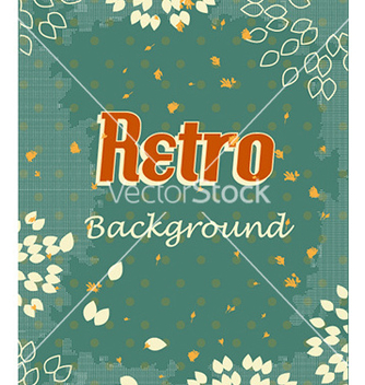 Free retro floral background vector - бесплатный vector #224497