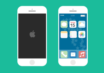 iPhone 6 Flat Free Vector - Free vector #273247
