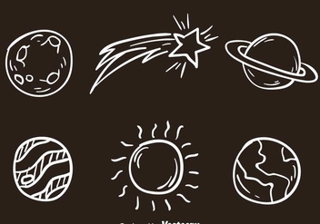 Space White Icons - vector #273337 gratis