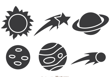 Space Icons - vector #273347 gratis