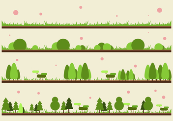 FREE GRASS AND PLANT VECTOR - Free vector #301777