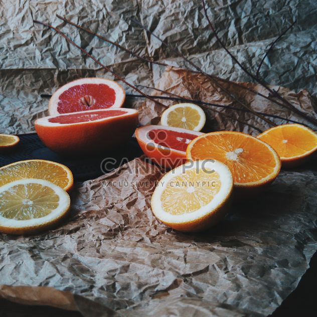 Orange and grapefruit slices - Kostenloses image #301947