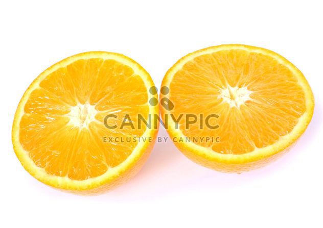 Orange slices on white background - бесплатный image #301967