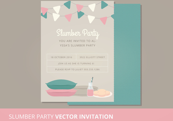 Vector Slumber Party - vector gratuit #302587 