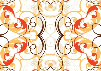 Orange Swirl Background Vector - vector gratuit #303047 