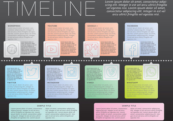 Timeline Infography Vector - Free vector #303647