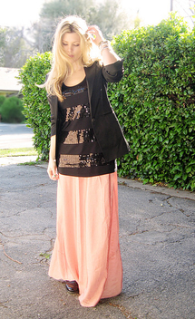 long skirt black blazer-1 lighter - бесплатный image #314337