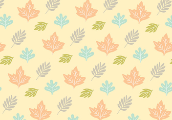 Leafy Pattern Background Vector - Free vector #328757