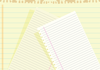 Notebook paper background vector - Free vector #328927