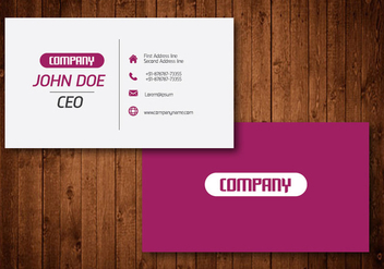 Creative Business Card - Kostenloses vector #329817