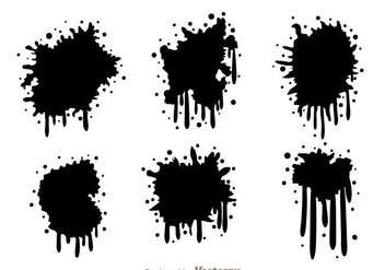 Black Spraypaint Drip - Kostenloses vector #330587