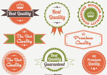 Promotional Quality Badge and Label Set - vector #331407 gratis
