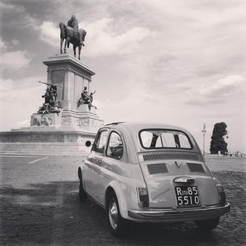 Fiat 500 Old Car Street Rome - image gratuit #331577 