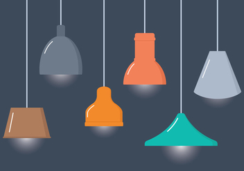 Interior Hanging Lamps - vector gratuit #332707 